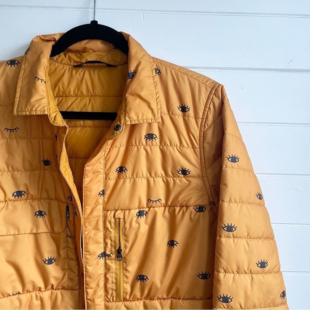 RARE The North Face WhoIsThis Yellow Eyeball Jacket L - Picture 1 of 8